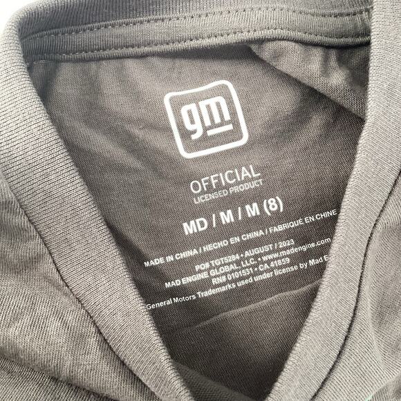 Chevrolet Corvette Girl’s Long Sleeve T Shirt Gray Pink Green Size Medium 8 116 - Picture 7 of 7